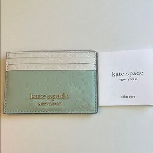 Kate Spade Mint Green Card Holder